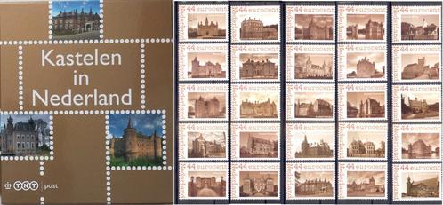 kastelen in nederland nominaal serie, blok van 4 of album, Postzegels en Munten, Postzegels | Nederland, Postfris, Na 1940, Ophalen of Verzenden