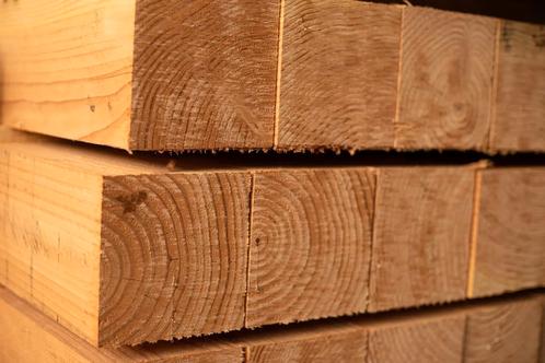 HOUT DEAL! Douglas balk van 15x15cm nu voor €12,04 pm1, Doe-het-zelf en Verbouw, Hout en Planken, Overige houtsoorten, 300 cm of meer