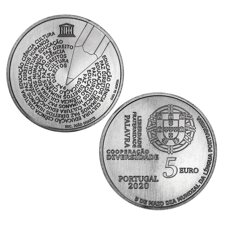 Portugal 5 Euro Taal 2020, Postzegels en Munten, Munten | Europa | Euromunten, Verzenden