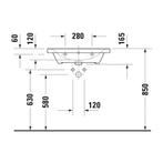 Wastafel Duravit D-Neo Met Rand Overloop Kraanvlak 1, Ophalen of Verzenden, Nieuw