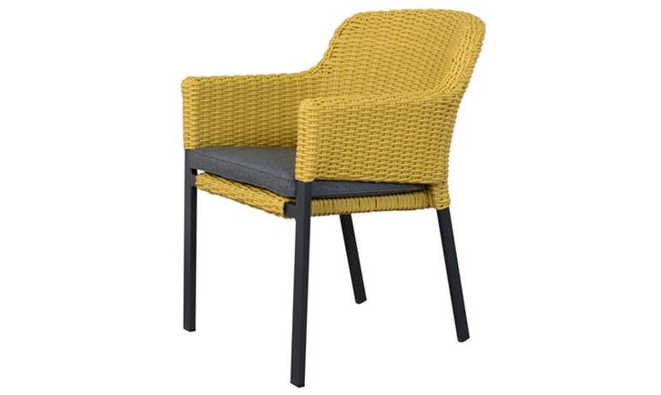 Hartman Cairo tuinstoel xerix - yellow - inclusief kussen, Tuin en Terras, Tuinstoelen, Nieuw, Overige materialen, Verzenden