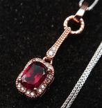 Granaat - Zilver, Granaat - Geloofs kollier -