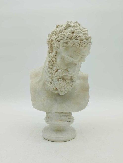 sculptuur, Busto dellercole farnese - 29 cm - marmeren stof, Antiek en Kunst, Curiosa en Brocante