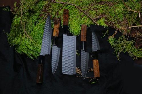 Keukenmes - Chefs knife - hout, G10 en poeder code Staal -, Antiek en Kunst, Antiek | Keukenbenodigdheden