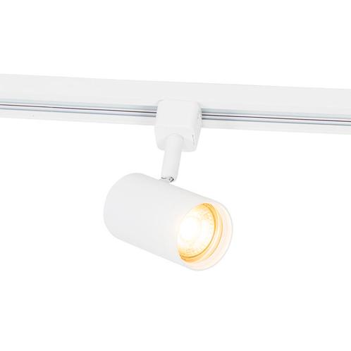 Moderne 1-fase railspot wit - Iconic Jeana, Huis en Inrichting, Lampen | Spots, Nieuw, Metaal of Aluminium