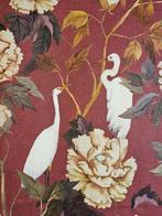 300x280cm! Nieuwe Art Nouveau-stof met reigers en Fiori-Art