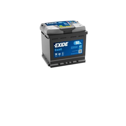 Exide Excell accu | EB500 | 12V 50Ah, Auto-onderdelen, Accu's en Toebehoren, Ophalen of Verzenden