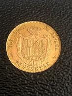Spanje. 20 Pesetas 1896. Reacuñacion Estado Español 1962.