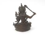 Bronzen manjushri bodhisattva, vermoedelijk India, 20e eeuw, Antiek en Kunst