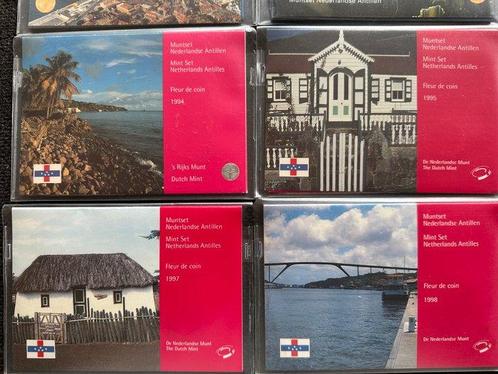 Nederlandse Antillen. Jaarsets 1980/1999 in blister (16x), Postzegels en Munten, Munten | Nederland