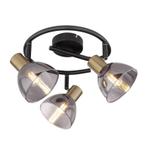 Gouden plafondspot Arthur, glas, modern, Ophalen of Verzenden, Nieuw, Glas, Modern