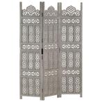 vidaXL Kamerscherm 3 panelen handgesneden 120x165 cm, Huis en Inrichting, Woonaccessoires | Kamerschermen, Verzenden, Nieuw