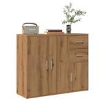 vidaXL Dressoir 91x29,5x75 cm bewerkt hout artisanaal, Huis en Inrichting, Verzenden, Nieuw, Overige houtsoorten