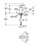 GROHE BauEdge Wastafelkraan - Waterbesparend Chroom, Huis en Inrichting, Ophalen of Verzenden, Nieuw