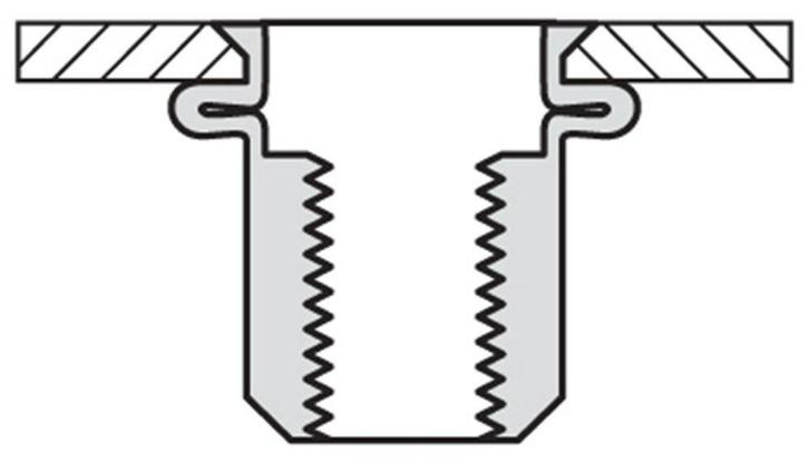 Masterfix Blindklinkmoer M4x10mm - staal (verzinkt) -, Doe-het-zelf en Verbouw, IJzerwaren en Bevestigingsmiddelen, Ophalen of Verzenden