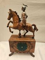 Beeld, Ruiter te Paard - 32 cm - Hout