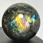 Fine Labradorite Sphere Bol - Hoogte: 11.43 cm - Breedte: