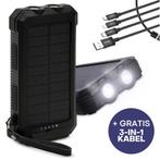 Krachtige Powerbank met Zonnepaneel | 7x Oplaadcapaciteit