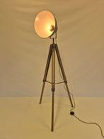 Statief vloerlamp - Hout, Metaal - Stoere Studiolamp