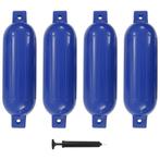 vidaXL Bootstootkussens 4 st 51x14 cm PVC blauw, Verzenden, Nieuw