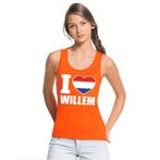 I love Willem topje/shirt oranje dames - Koningsdag tanktops, Nieuw, Ophalen of Verzenden