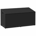 vidaXL Tuinbox 110x50x58 cm poly rattan zwart, Verzenden, Nieuw