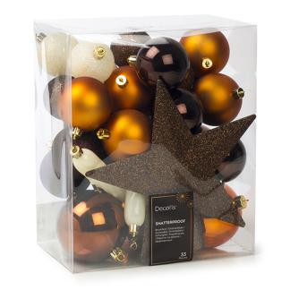 Kerstballen set | Decoris | 33 stuks, Diversen, Kerst, Nieuw, Verzenden