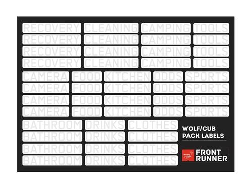 FRONT RUNNER - WOLF/CUB PACK CAMPSITE ORGANIZING LABELS, Auto diversen, Tuning en Styling, Ophalen of Verzenden