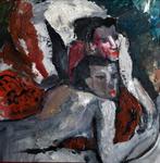 Hollandse School (XX) - De voorstelling toont man en vrouw