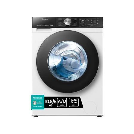 Hisense WD5S1045BW washer dryer Freestanding Front-load499, Witgoed en Apparatuur, Wasdrogers, Overige typen, Nieuw, Anti-kreukfase
