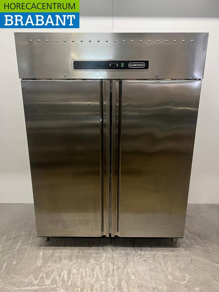 RVS Maxxfrost Dubbeldeurs Koeling 1300 liter 230V Horeca, Zakelijke goederen, Horeca | Keukenapparatuur, Gebruikt, Ophalen of Verzenden
