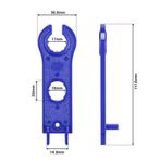 Montagesleutels voor zonne-connector - MC4 Tool - Blauw - 1, Doe-het-zelf en Verbouw, Gereedschap | Handgereedschap, Verzenden
