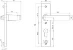 NEMEF KNOP/KRUK GARNITUUR LINKSWIJZEND 3251FP PC55, Doe-het-zelf en Verbouw, Verzenden, Nieuw