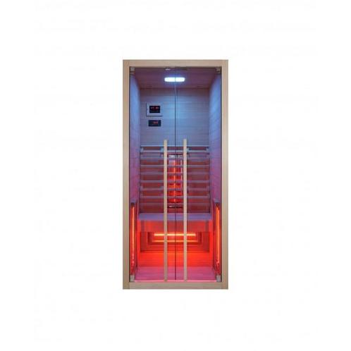 1 Persoons Infrarood Sauna Ruby 1550 Wat 220V Lichttherapie, Sport en Fitness, Sauna, Infrarood, Complete sauna, Nieuw, Verzenden