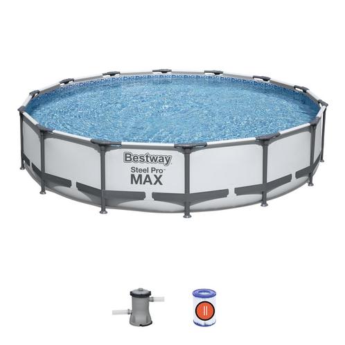 Bestway Opzetzwembad met Filterpomp 427 x 84 CM (TUIN), Tuin en Terras, Aarde en Mest, Ophalen of Verzenden