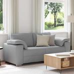 vidaXL Lichtgrijze Loveseat - 140 cm Stoffen, Huis en Inrichting, Verzenden, Nieuw, Stof, Minder dan 150 cm