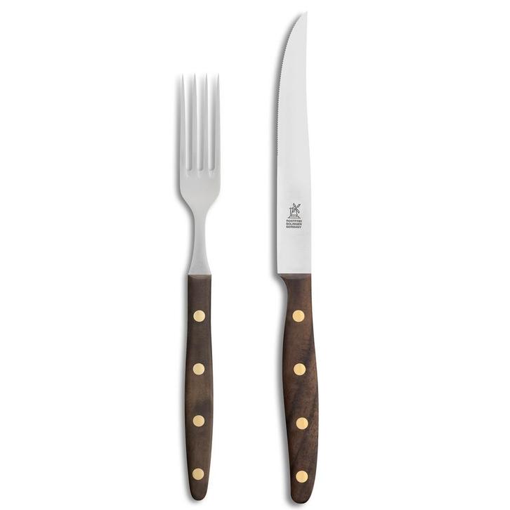 Robert Herder Windmühle Steakvork en Steakmes – RVS – F, Huis en Inrichting, Keuken | Bestek, Nieuw, Ophalen of Verzenden