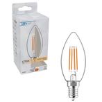LED Lamp Kaars E14 - helder glas - Warm wit licht - 470 lm, Huis en Inrichting, Lampen | Overige, Verzenden, Nieuw