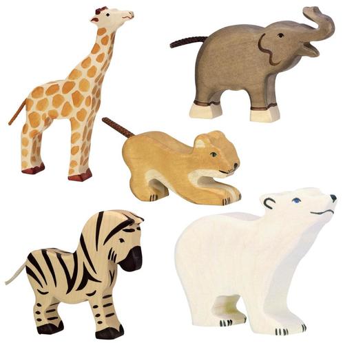 Voordeelset Holztiger Wilde Dieren set 3, Kinderen en Baby's, Speelgoed | Overig