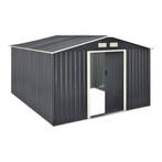 [en.casa] Tuinhuis tuinschuur met schuifdeur 277x319x192 cm, Verzenden, Nieuw