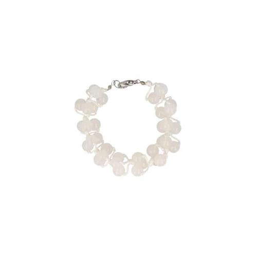 Edelsteen Armband Witte Jade (14 cm), Sieraden, Tassen en Uiterlijk, Armbanden, Nieuw, Verzenden