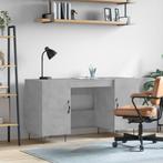 vidaXL Bureau 140x50x75 cm bewerkt hout betongrijs, Verzenden, Nieuw