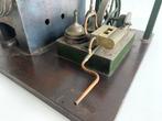 Stoommachine - Hout, IJzer, Koper, Messing - 1900-1910 -, Antiek en Kunst, Antiek | Speelgoed