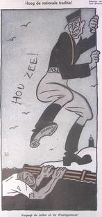 Spotprent over Joods werkdorp en de NSB (lijst optie), Verzenden