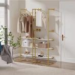 Industriële Wandkapstok met Kledingrail en3 Planken 61×31×17, Kleding | Dames, Verzenden, Nieuw