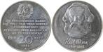 20 Mark Ddr Karl Marx handgehoben, Postzegels en Munten, Munten | Europa | Niet-Euromunten, Verzenden