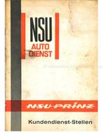 1964 NSU-PRINZ DEALER- EN SERVICE NETWERK HANDLEIDING, Boeken, Auto's | Folders en Tijdschriften, Nieuw, Author