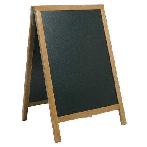 Securit Duplo teakhouten stoepbord 85x55cm, Zakelijke goederen, Horeca | Keukenapparatuur, Nieuw in verpakking, Verzenden