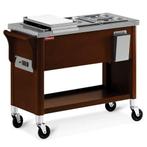 Bain-Marie Wagen | Houtlook (Wengé) | 3x 1/1 GN | 1.95kW, Verzenden, Nieuw in verpakking