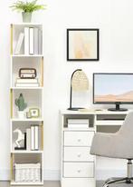 S-Vorm Houten Boekenkast – 5 Planken voor Boeken en Decorati, Huis en Inrichting, Kasten | Boekenkasten, Verzenden, Nieuw
